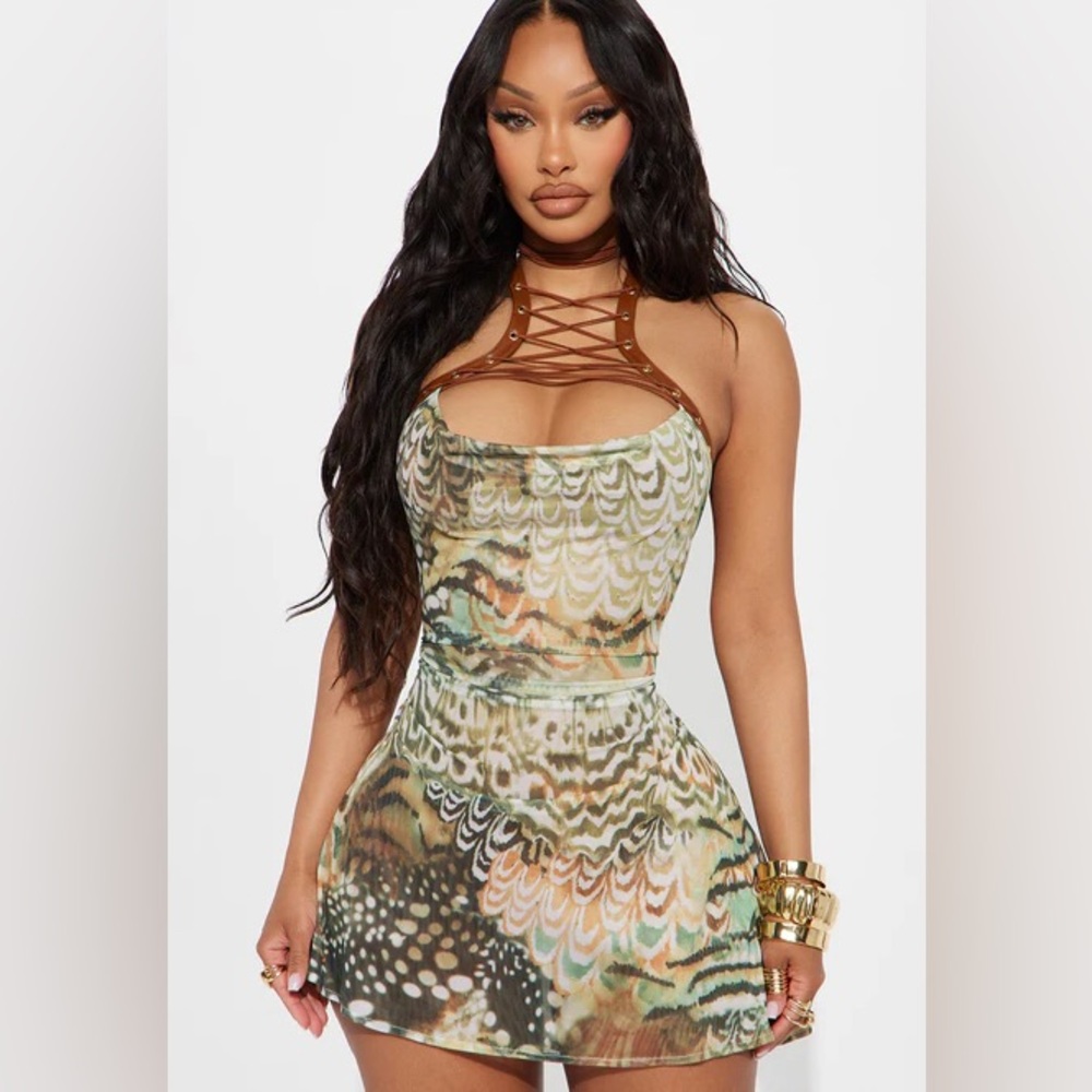 Festival Hottie Mesh Mini Dress NEW 🏷️